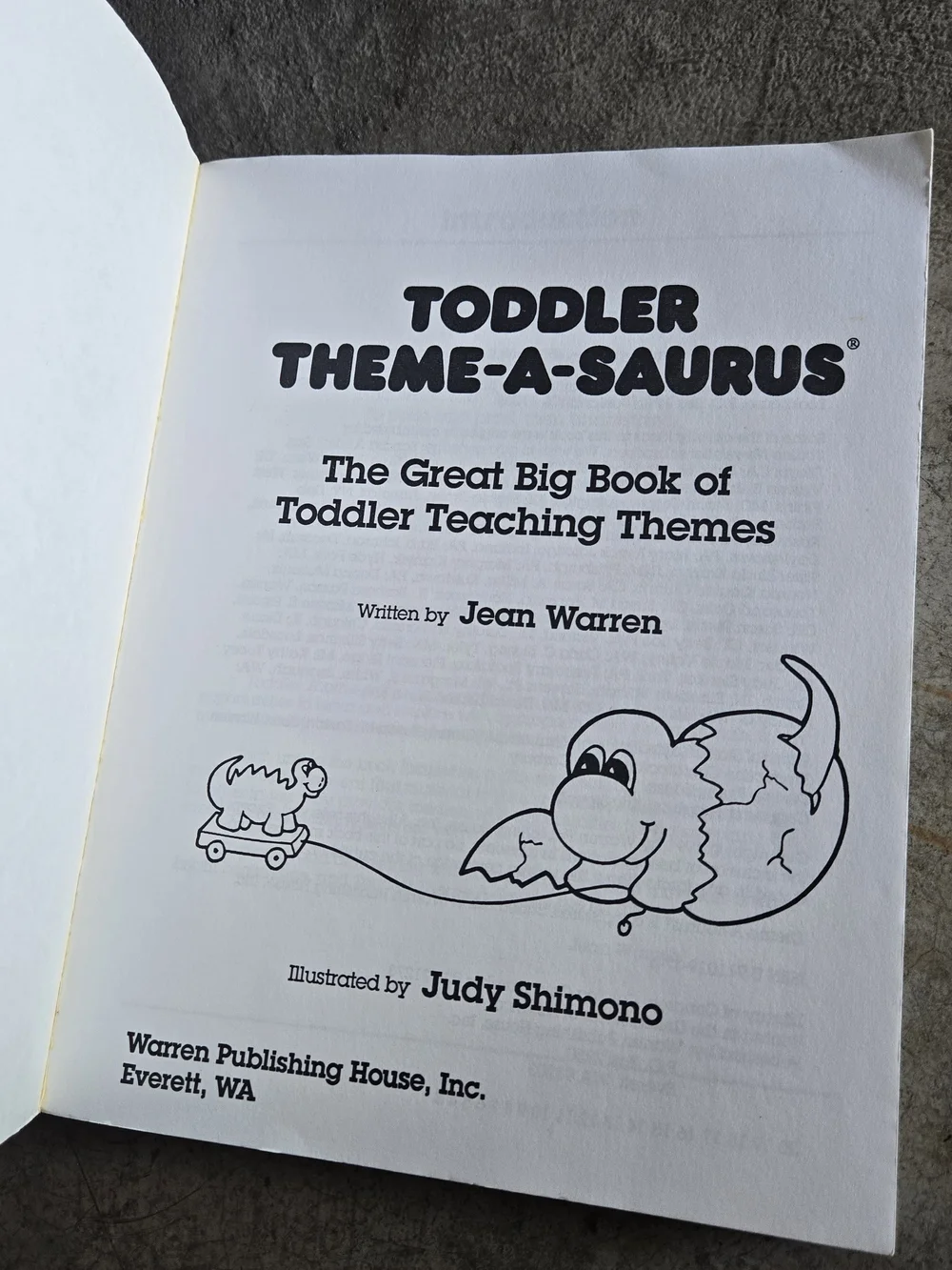 2 For $15 Vintage Toddler Theme-A-Saurus Activity Book